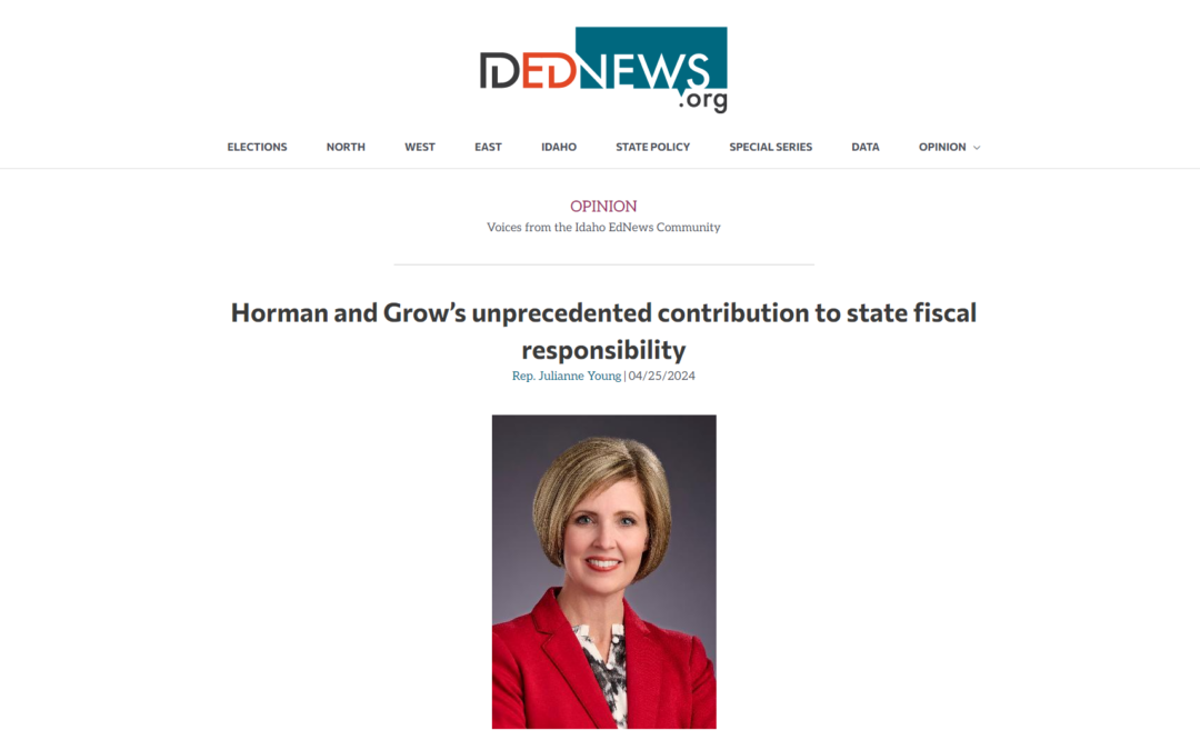Horman and Grow’s unprecedented contribution to state fiscal responsibility